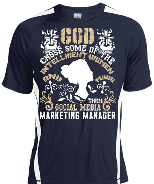 Social Media Marketing Manager T Shirt, Intelligent Women T Shirt, Cool Shirt