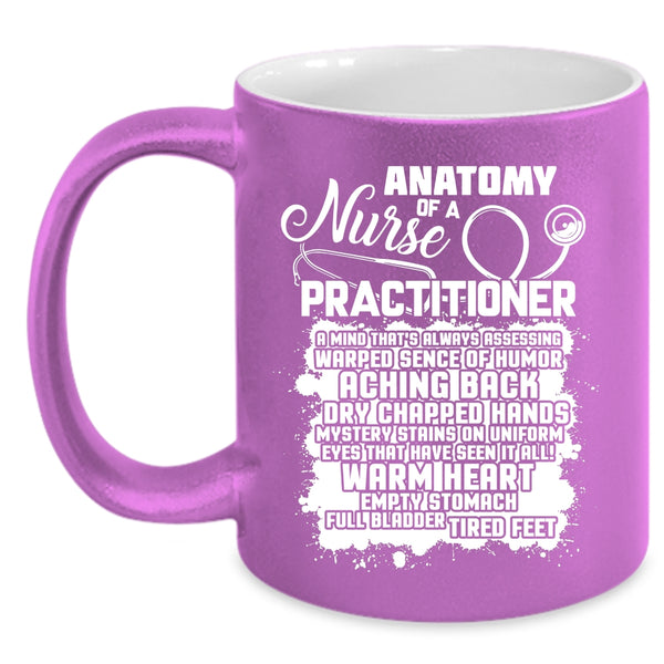 Anatomy Of A Nurse Practitioner Coffee Mug, Awesome Nurses Coffee Cup