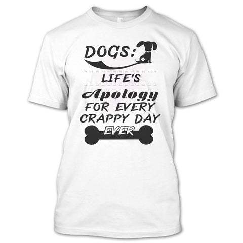 A black t-shirt with the shopify logo