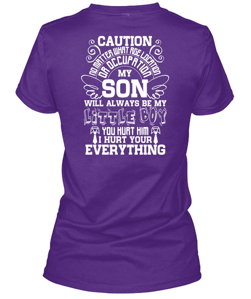 My Son Will Always Be My Little Boy T Shirt, Being A Son T Shirt