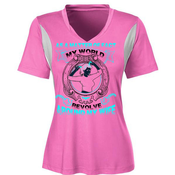 My World Does Revolve Around My Wife T Shirt, I Love Wife T Shirt