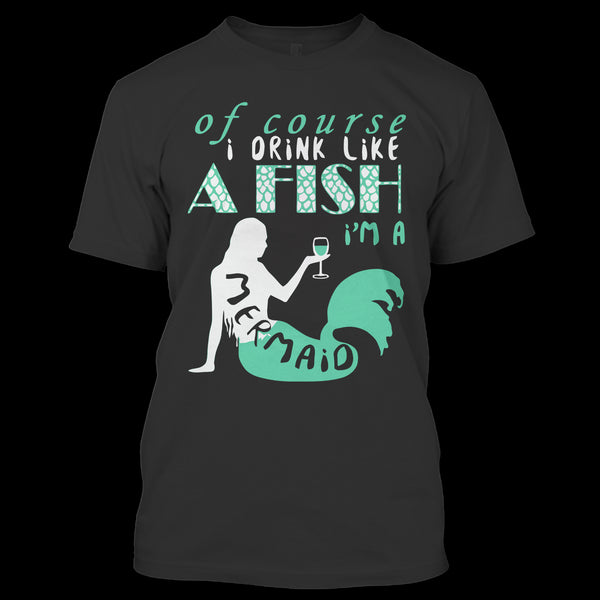 A black t-shirt with the shopify logo