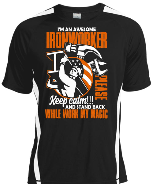 A black t-shirt with the shopify logo