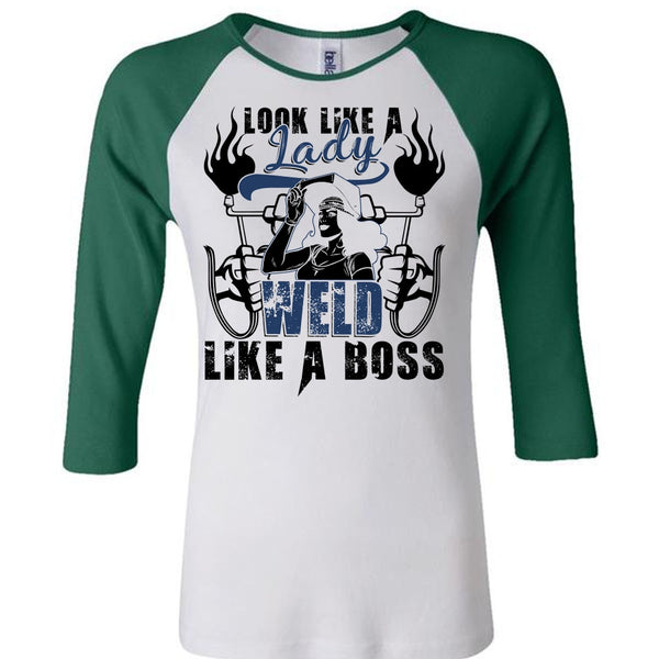 Look Like A Lady Weld Like A Boss T Shirt, I Love Welding T Shirt, Awesome T-Shirts