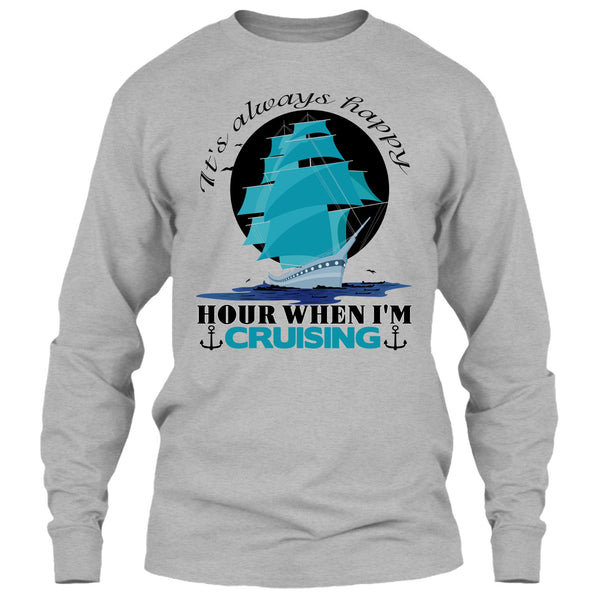 It's Always Happy Hour T Shirt, Coolest Cruiser T Shirt