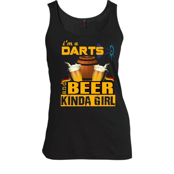 I'm A Darts T Shirt, Beer Kinda Girl Tank Top