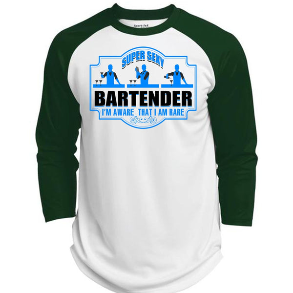 Bartender I'm Aware T Shirt, I Love Bartender T Shirt, Awesome T-Shirts  (Polyester Game Baseball Jersey)
