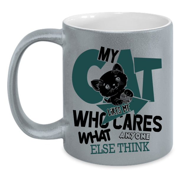 Lovely Cats Coffee Mug, My Cat Like Me Accent Mug