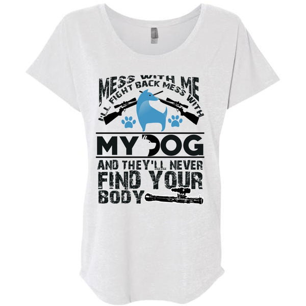 I'll Fight Back Mess With My Dog T Shirt, I Love My Dog T Shirt, Awesome T-Shirts