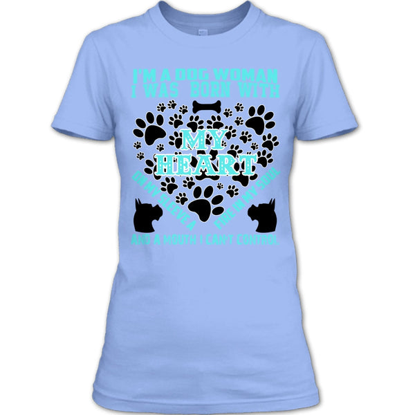 I'm A Dog Woman T Shirt, Coolest Dog Lover T Shirt