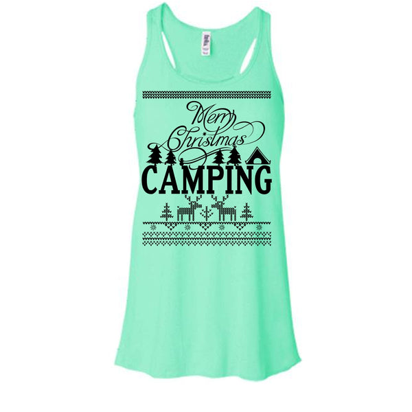 Merry Christmas Camping T Shirt, Gift For Camper Tank Top