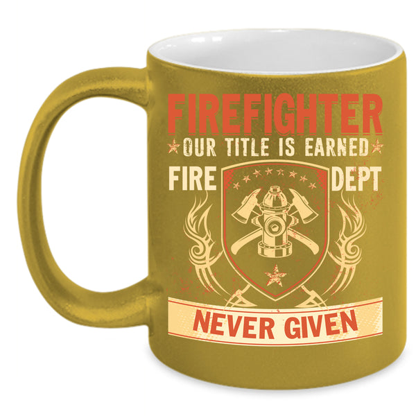 Firefighter Coffee Mug, Cool Gift For Fireman Coffee Cup