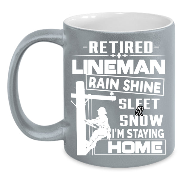 Retired Lineman Coffee Mug, Cool Grandpa Coffee Cup