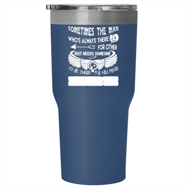 Proud Dispatcher Wife Tumbler 30 oz Stainless Steel, Cute Gift For My Wife Travel Mug