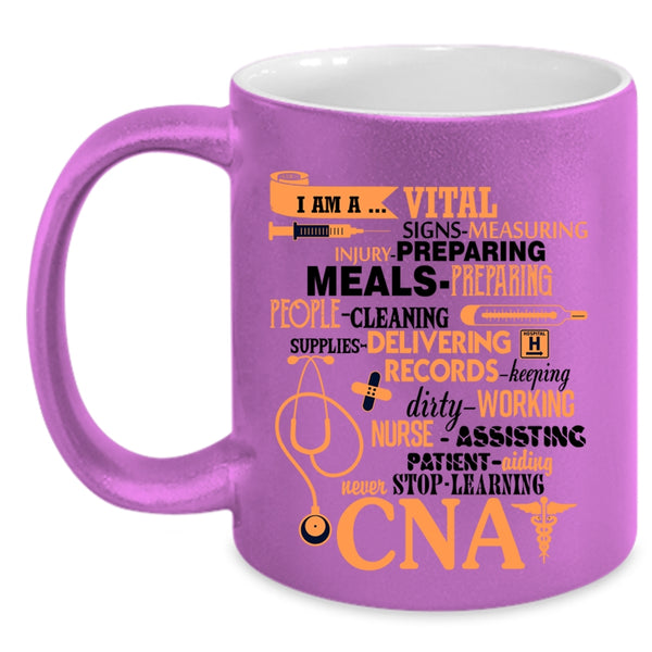 Nurse Assisting Coffee Mug, I Am A CNA Accent Mug