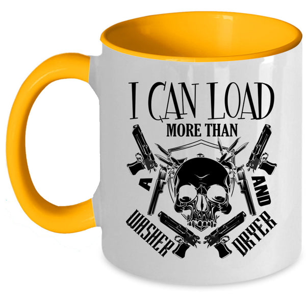Cool Hunter Coffee Mug, I Can Load More Than Washer Dryer Accent Mug