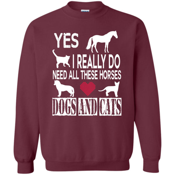 Dogs And Cat T Shirt, I Am An Animal Lover Sweatshirt