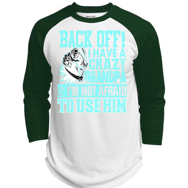 I Have A Crazy Grandpa T Shirt, I Love Grandpa T Shirt, Awesome T-Shirts  (Polyester Game Baseball Jersey)