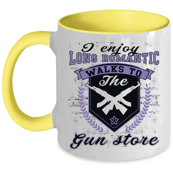 Cute Couple Coffee Mug, I Enjoy Long Romantic Accent Mug