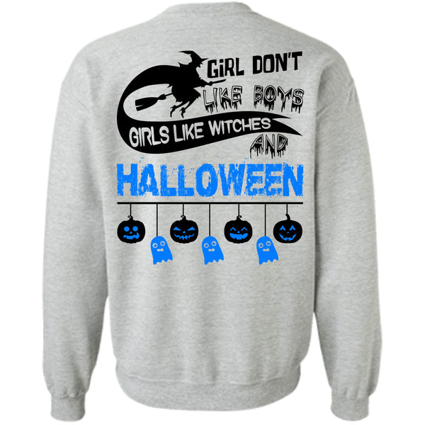 I Love You Pumpkin T Shirt, Girls Like Witches And Halloween Sweatshirt