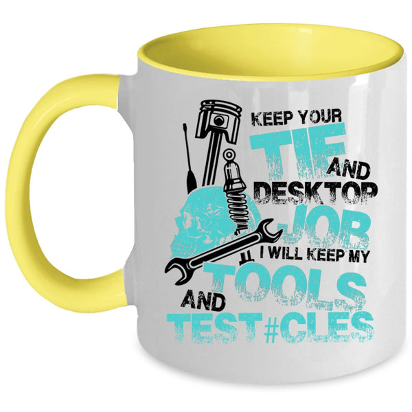 Cool Gift For My Husband Coffee Mug, Funny Mechanics Accent Mug