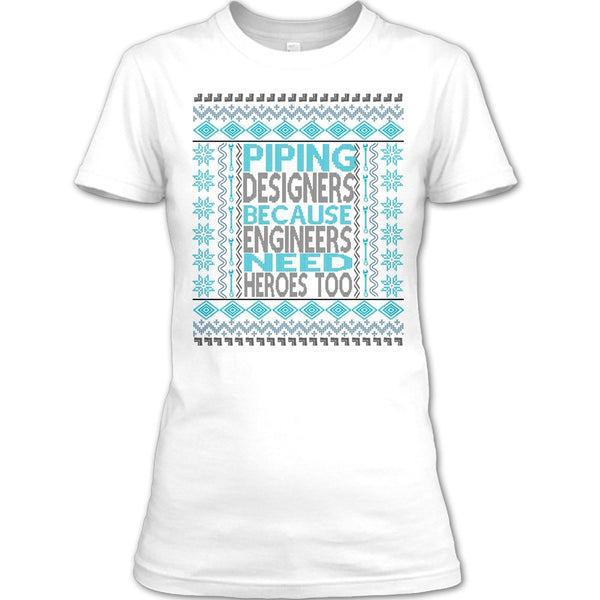 Piping Designers T Shirt, Coolest Merry Christmas Gift T Shirt