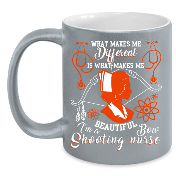 I'm A Bow Shooting Nurse Coffee Mug, Awesome Nurses Coffee Cup