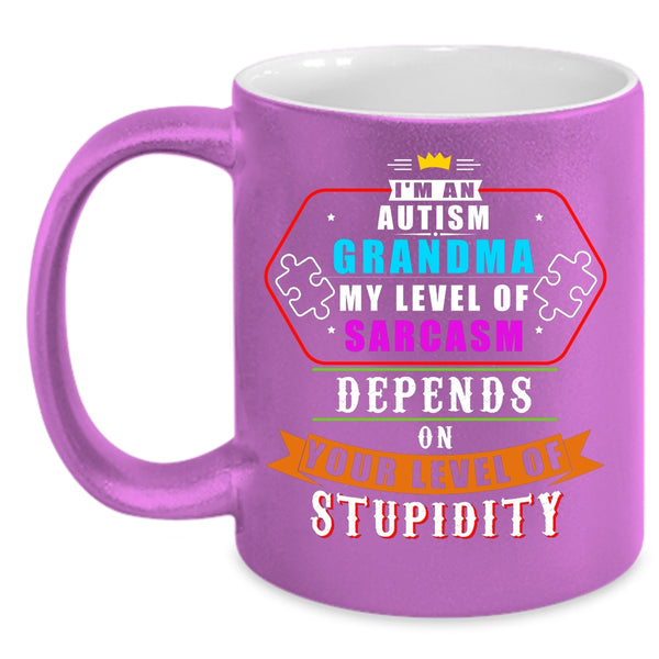 I'm An Autism Grandma Coffee Mug, Cute Autism Grandma Coffee Cup