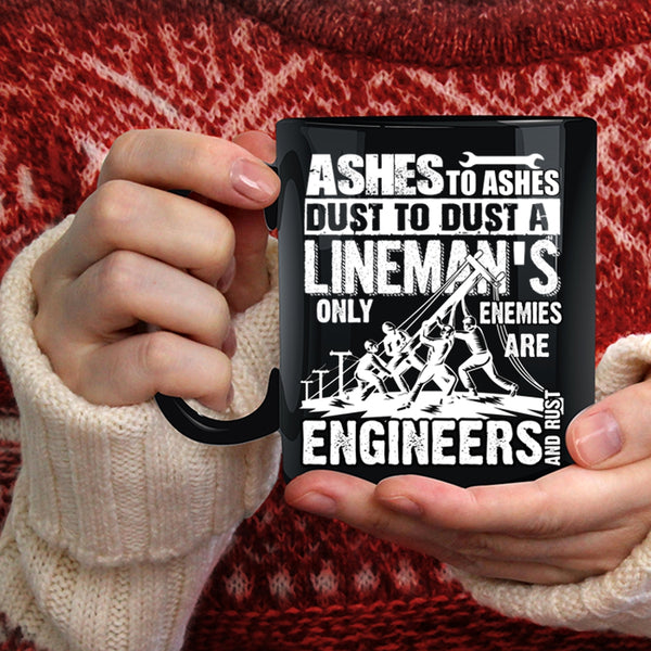 Cool Lineman Coffee Mug, Best Gift For Linemans Coffee Cup