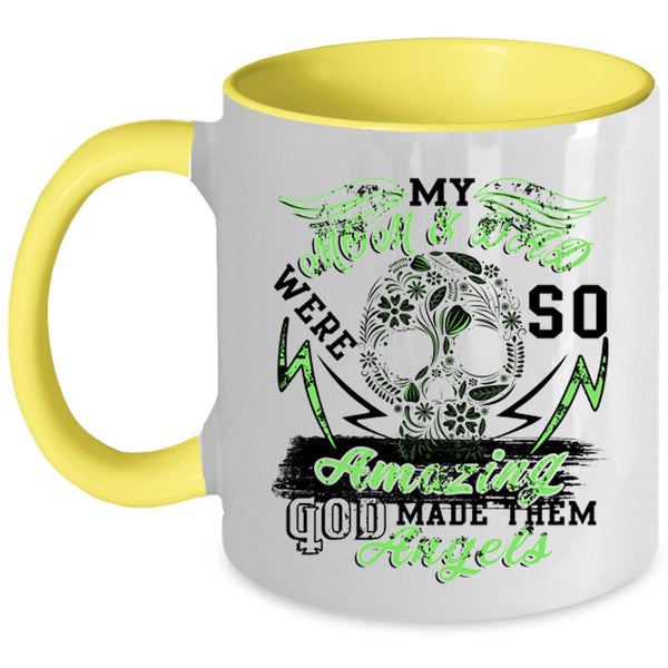 God Made Them Angels Coffee Mug, My Mom And Dad Were So Amazing Accent Mug