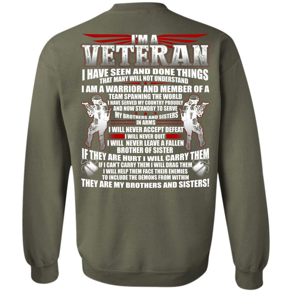 My Brothers And Sisters T Shirt, I Love Veteran Sweatshirt
