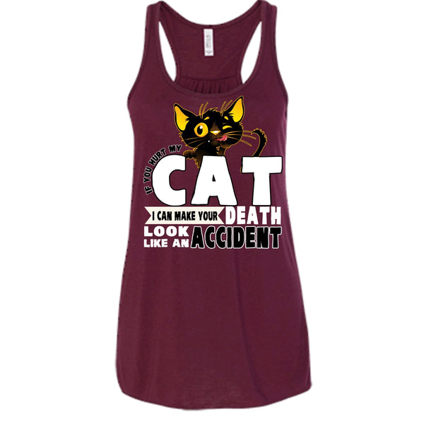 If You Hurt My Cat T Shirt, Coolest Cat Lover Tank Top