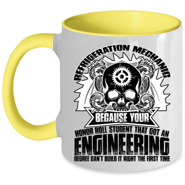 Cool Gift For Mechanics Coffee Mug, Refrigeration Mechanic Accent Mug