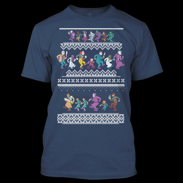 A black t-shirt with the shopify logo