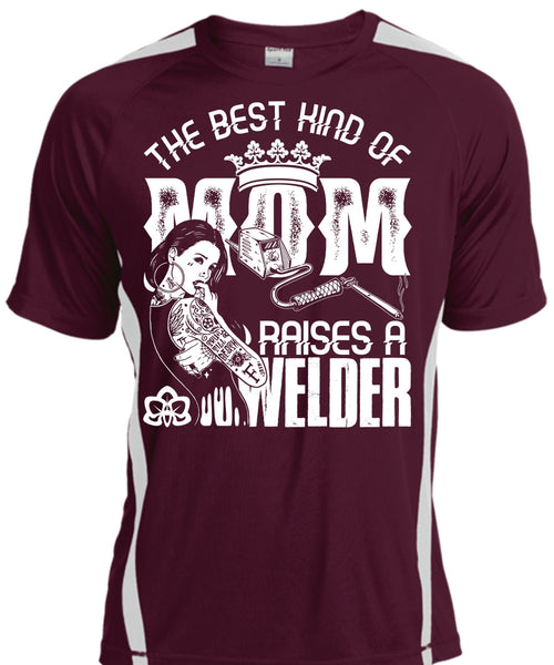The Best Kind Of Mom T Shirt, Raises A Welder T Shirt, Cool Shirt