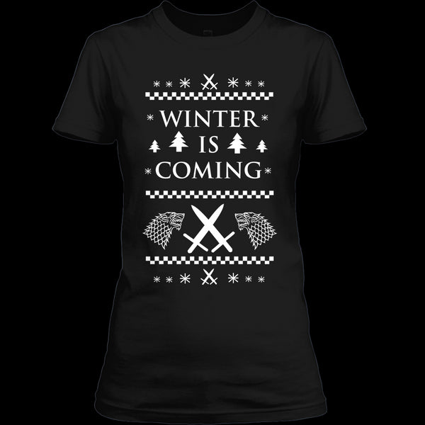 A black t-shirt with the shopify logo