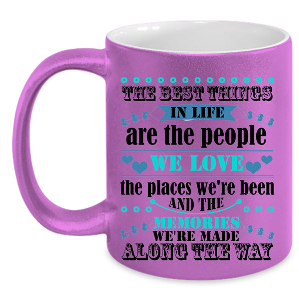 Cute Couple Coffee Mug, The Best Things In Life Accent Mug