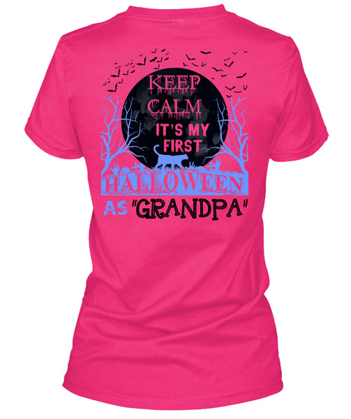 Keep Calm It's My First Halloween As Grandpa T Shirt, Wait For Halloween T Shirt