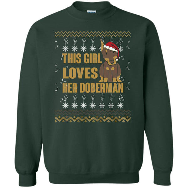 Merry Christmas T Shirt, Coolest Doberman Lover Sweatshirt