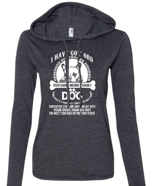 You Have More Than 1 Dog T Shirt, Your Dogs Than Go Out T Shirt (Anvil Ladies Ringspun Hooded)
