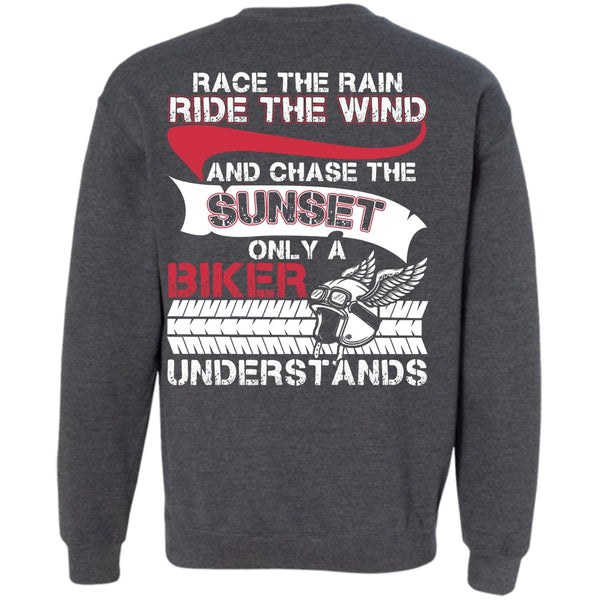 Ride The Wind T Shirt, I Love Biker Sweatshirt