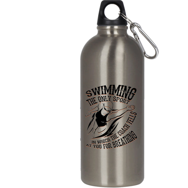 Swimming 20 oz Stainless Steel Bottle,Awesome Gift For Swimmer Outdoor Sports Water Bottle