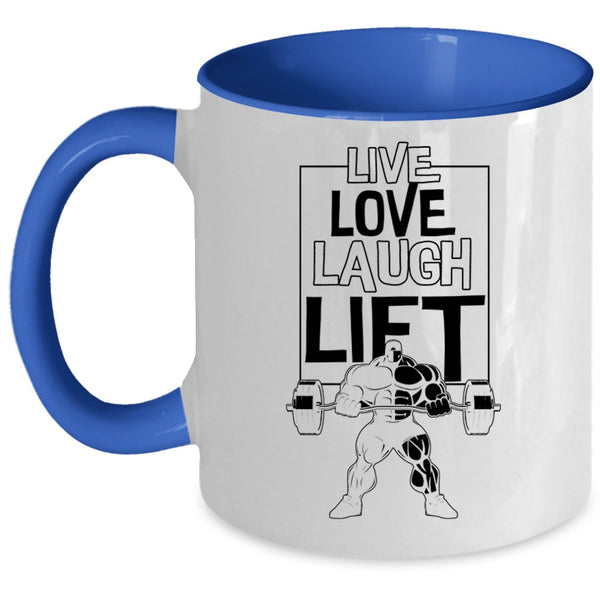 Cool Sport Coffee Mug, Live Love Lift Accent Mug