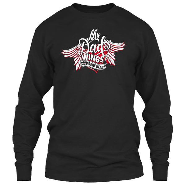 My Dad Wing's Cover My Heart T Shirt, Dad's Wing T Shirt