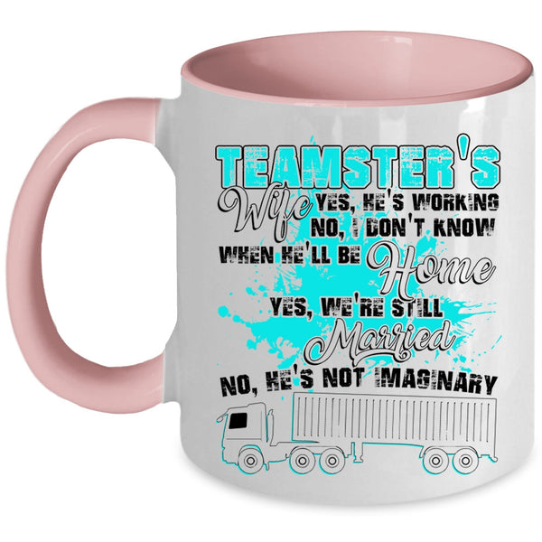 My Husband Coffee Mug, Teamster's Wife Accent Mug