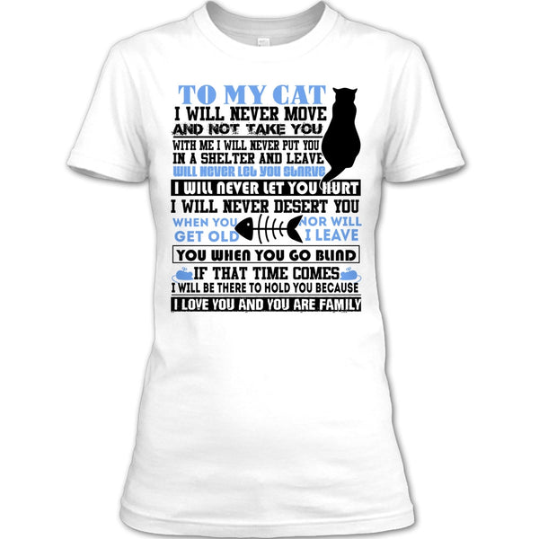 To My Cat T Shirt, Coolest Cat Lover T Shirt