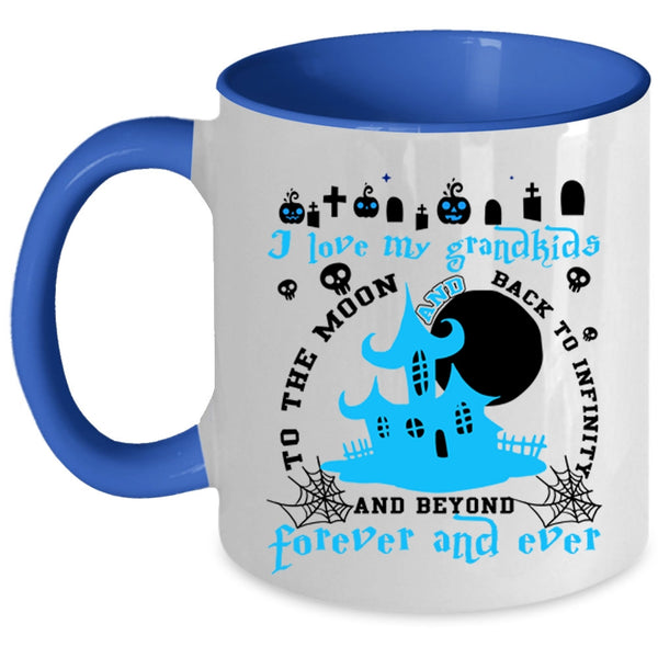 Cute Gift For Grandparent Coffee Mug, I Love My Grandkids Accent Mug