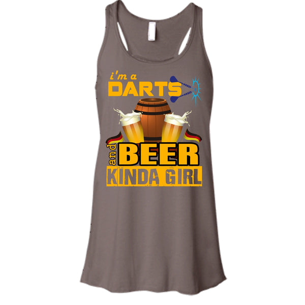 I'm A Darts T Shirt, Beer Kinda Girl Tank Top