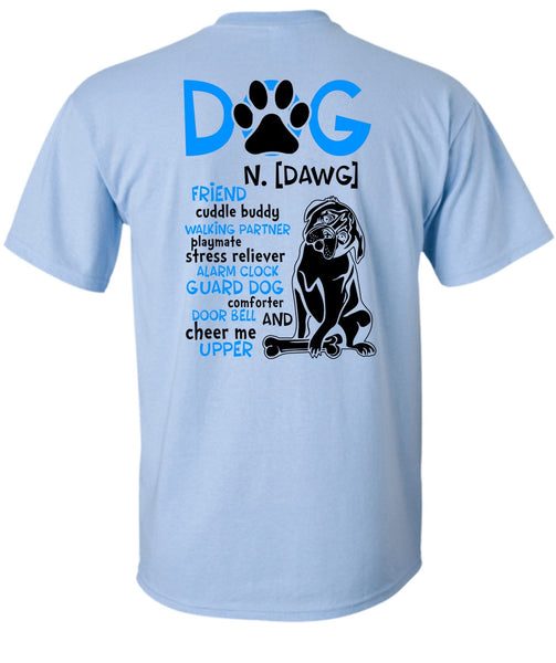 Dog Friend Cuddle Buddy Walking T Shirt, Dog Comforter Door Bell T Shirt