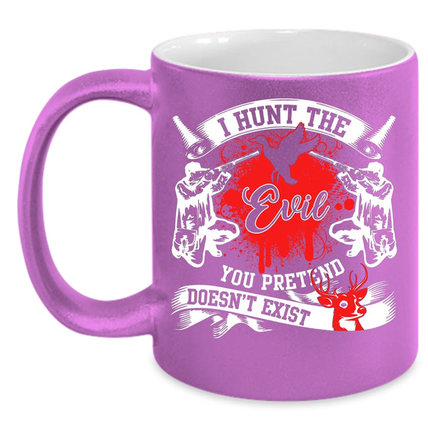 I Hunt Coffee Mug, Cool Gift For Hunter Coffee Cup